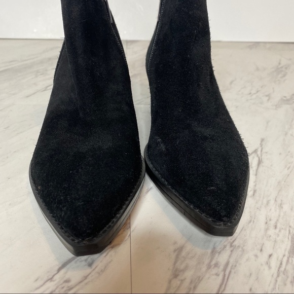 Marc Fisher Obrra Black Pointed Toe Bootie 6 1/2 - Picture 11 of 13